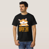 ハムスター – Hamsters Make Me Happy Tシャツ (正面フル)