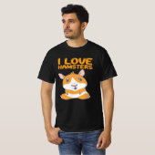 ハムスター – I Love Hamsters Tシャツ (正面フル)