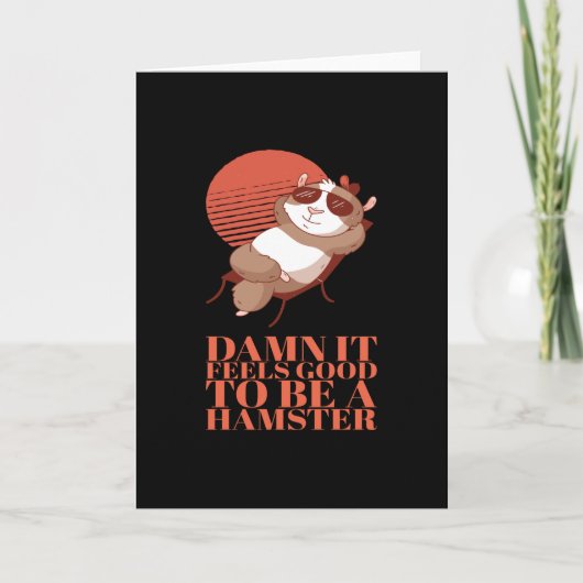 ハムスタ感じーになれたい カード (正面)