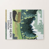 ハムステッド・ヒース・ロンドン旅行ポスター。 ジグソーパズル (横)