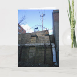 "ハムズ醸造所の古い壁" 快復祝いカード カード