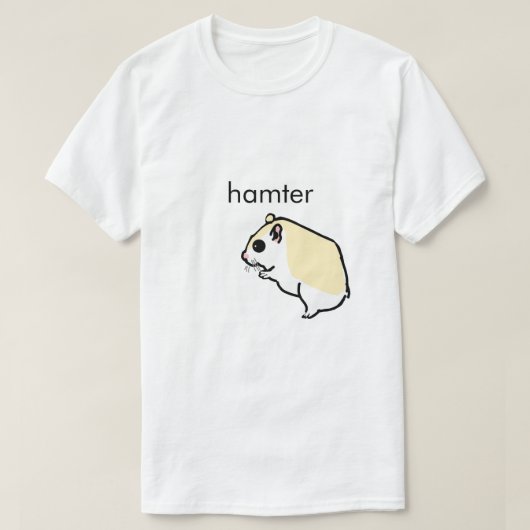 ハムターのかわいいミームTシャツ Tシャツ (デザイン正面)