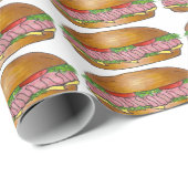 ハムチーズサブホアギーグラインダーサブマリンサンドイッチ ラッピングペーパー (ロールコーナー)