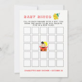 ハムティ・ダンプティの童謡 赤ちゃんの歓迎会 ビンゴゲーム 招待状 (正面)