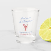 ハムトンズで私を満たすバチェロレッテ ショットグラス (正面)