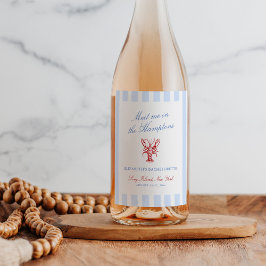 ハムトンズで私を満たすバチェロレッテ ワインラベル