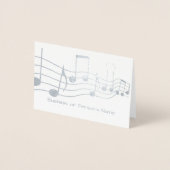 ハムバイWG ミュージック グラフィック パーソナライズド 箔カード (正面)