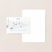 ハムバイWG ミュージック グラフィック パーソナライズド 箔カード (ディスプレー)