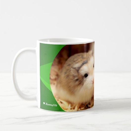 ハムビル – かわいいハムスター楽しむ今日 コーヒーマグカップ (左)