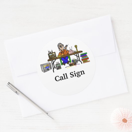 ハムフェスト売り手のステッカーまたは名前タグカスタマイズそれ! ラウンドシール (封筒)