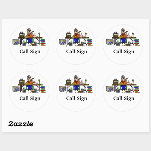 ハムフェスト売り手のステッカーまたは名前タグカスタマイズそれ! ラウンドシール (シート)