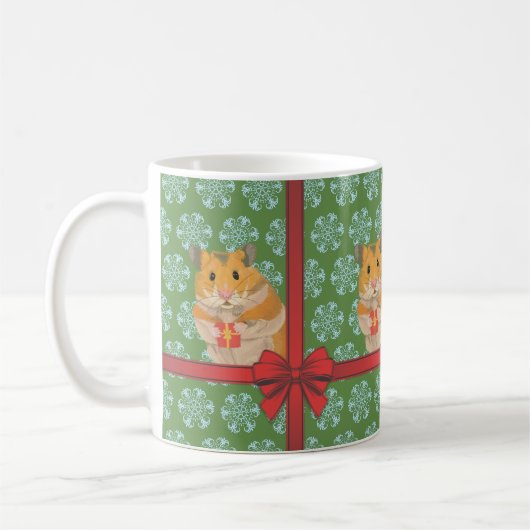 ハムミクリスマスハムスタークリスマス コーヒーマグカップ (左)