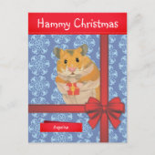 ハムミクリスマスハムスタークリスマス シーズンポストカード (正面)
