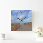 ハムモナスアセットビーチウォールクロック スクエア壁時計 (ホーム)