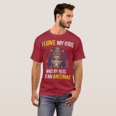 ハムラおもしろいジオ会社贈与アマチュア趣味 Tシャツ (正面フル)