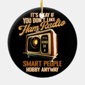 ハムラもしジオの人が好きじゃないよ頭が切れるう セラミックオーナメント (裏面)