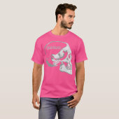 ハムラジオに心を奪われる パン 面白い ノベルティ メンズ Tシャツ (正面フル)