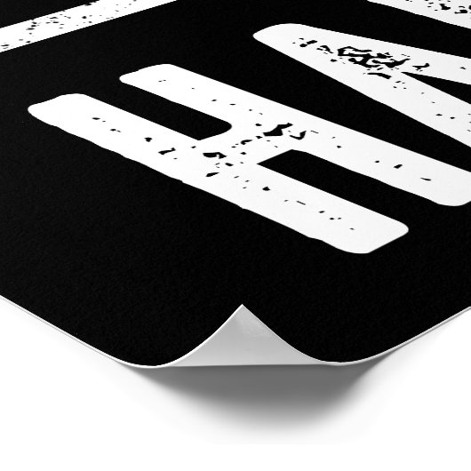 ハムラジオを持つ老人を決して過小評価しない ポスター (角)