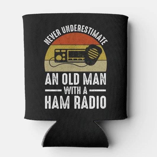 ハムラジオを持つ老人を決して過小評価しない 缶クーラー (裏面)
