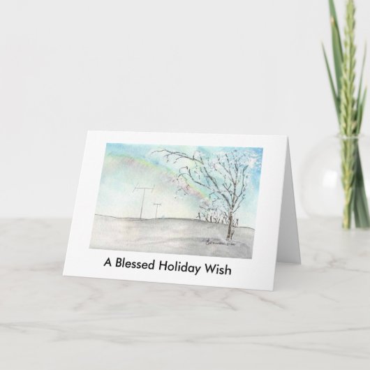 ハムラジオウィンターレインボークリスマスカード シーズンカード (正面)