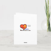 ハムラジオオペレータゴールデンアイコンクリスマスカード カード (裏面)