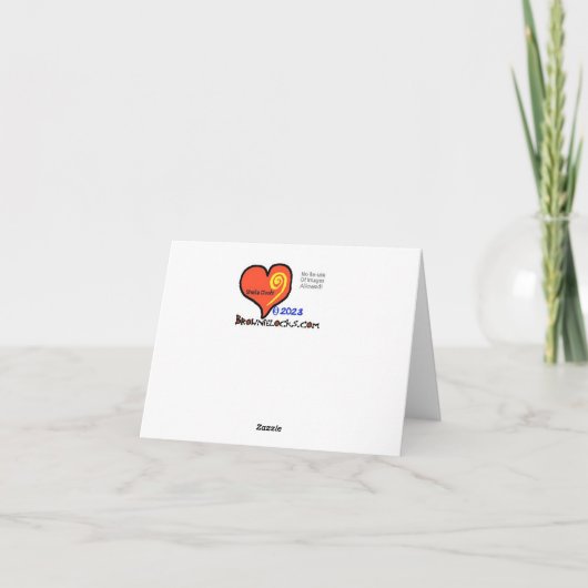 ハムラジオオペレーターのクリスマスカード(寝床で) カード (裏面)