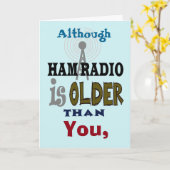 ハムラジオオールダーザインユー誕生日カード カード (黄色い花)