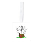 ハムラジオキューブクリスマス装飾 キューブオーナメント (正面)