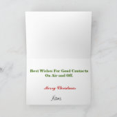 ハムラジオクリスマスサバイバルキットグリーティングカード シーズンカード (内部)