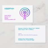 ハムラジオコールサイン 名刺 (正面/裏面)