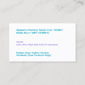 ハムラジオコールサイン 名刺 (裏面)