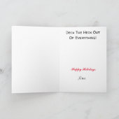 ハムラジオサンタとアンテナクリスマスカード カード (内部)