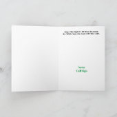 ハムラジオジンジャーブレッドハウスとモースのコードカード サンキューカード (内部)