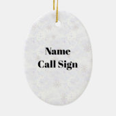 ハムラジオジンジャーブレッドハウスオーナメント セラミックオーナメント (裏面)