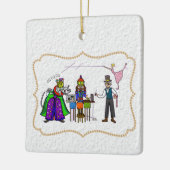 ハムラジオナツクラッカークリスマスオーナメント セラミックオーナメント (左)