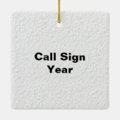 ハムラジオナツクラッカークリスマスオーナメント セラミックオーナメント (裏面)