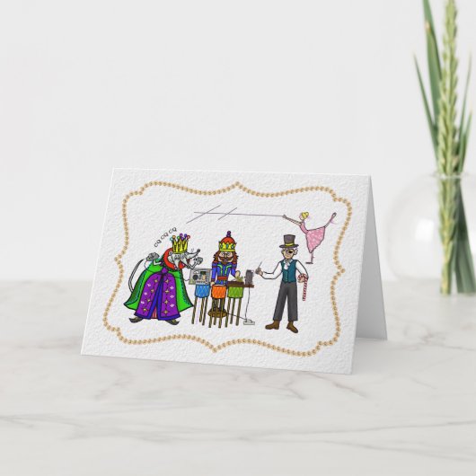 ハムラジオナツクラッカークリスマスカード カード (正面)