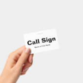 ハムラジオネームタグ バッジ (手持ち)