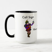 ハムラジオハムハレットパイル – アップバタリオンズ引用文マグ マグカップ (左)