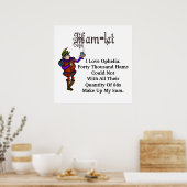 ハムラジオハムレットオフェリアラブ引用文ポスター ポスター (キッチン)