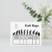 ハムラジオ エボリューション QSL カード   カスタマイズしよう！ (スタンド正面)