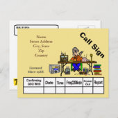 ハムラジオ・ハンフェスト・セラーQSLカカスタマイズードイット! ポストカード (正面/裏面)