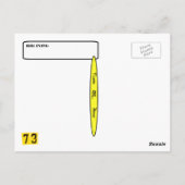 ハムラジオ・ハンフェスト・セラーQSLカカスタマイズードイット! ポストカード (裏面)