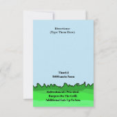 ハムラジオ フォックスハント ご招待（カスタマイズできます） 招待状 (裏面)