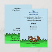 ハムラジオ フォックスハント ご招待（カスタマイズできます） 招待状 (正面/裏面)