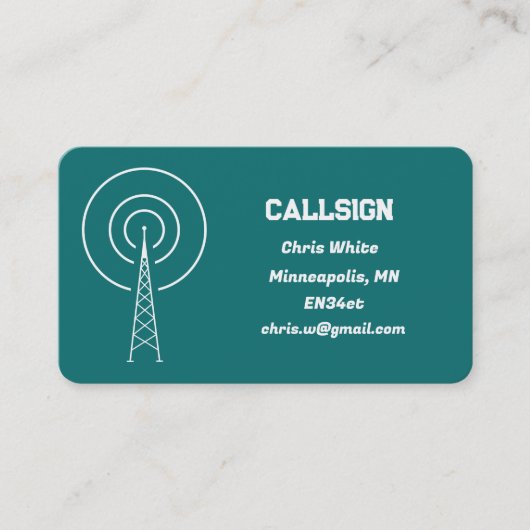 ハムラジオ 名刺 (正面)