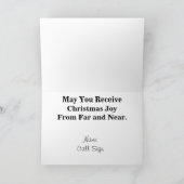 ハムラジオHOA &モバイルリグクリスマスカード シーズンカード (内部)