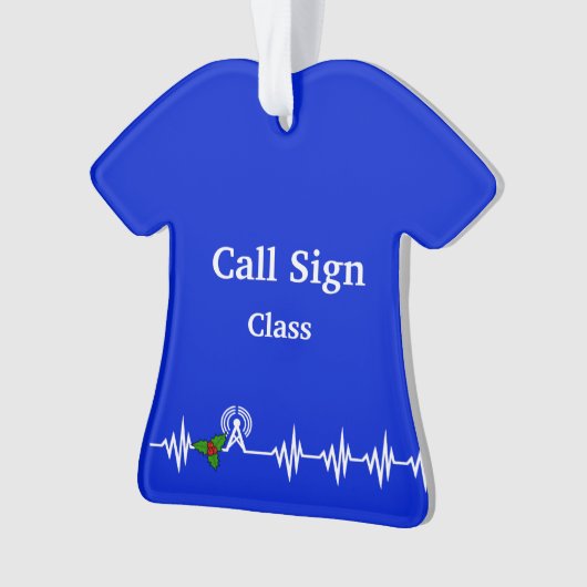 ハムラジオTシャツのクリスマスオーナメント オーナメント (正面)