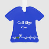 ハムラジオTシャツのクリスマスオーナメント オーナメント (正面)