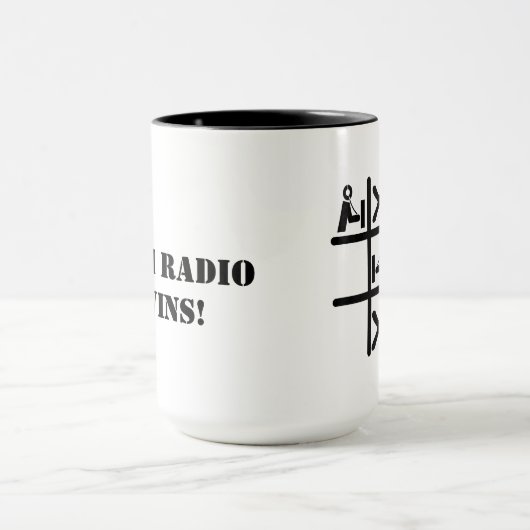 ハムラジオTic Tac Toe Mug マグカップ (中央)